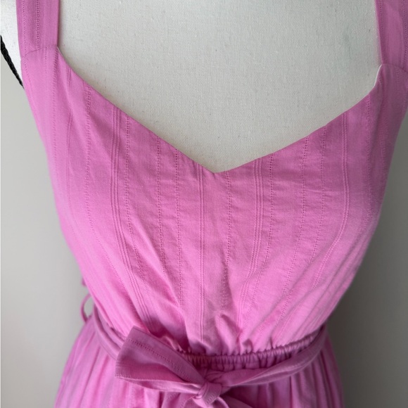 Pink Ruffle Midi Dress - Picture 7 of 8